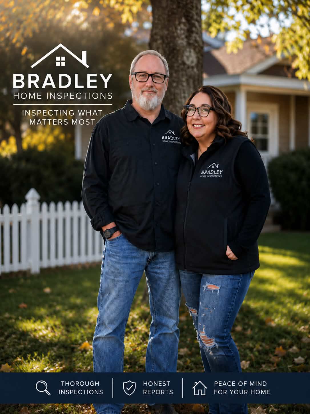 Troy and Misty Bradley, owners of Bradley Home Inspections